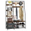 Costway Industrial Coat Rack w/Entryway Bench Hall Tree w/Bench & Shoe Storage 1