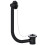 SPARES2GO Bath Combination Waste Overflow Plug & Chain 40mm 1.5" (Silver) 9