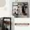 Costway Industrial Coat Rack w/Entryway Bench Hall Tree w/Bench & Shoe Storage 7