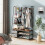 Costway Industrial Coat Rack w/Entryway Bench Hall Tree w/Bench & Shoe Storage 3