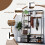 Costway Industrial Coat Rack w/Entryway Bench Hall Tree w/Bench & Shoe Storage 10