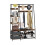Costway Industrial Coat Rack w/Entryway Bench Hall Tree w/Bench & Shoe Storage 11