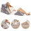 Costway 4pcs Bed Wedge Pillow Post Surgery Memory Foam Fill Pillow Set 12