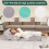Costway 6pcs Bed Wedge Pillow Post Surgery Memory Foam Fill Pillow Set 5