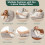 Costway 6pcs Bed Wedge Pillow Post Surgery Memory Foam Fill Pillow Set 6