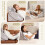 Costway 4pcs Bed Wedge Pillow Post Surgery Memory Foam Fill Pillow Set 7