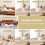 Costway 4pcs Bed Wedge Pillow Post Surgery Memory Foam Fill Pillow Set 5