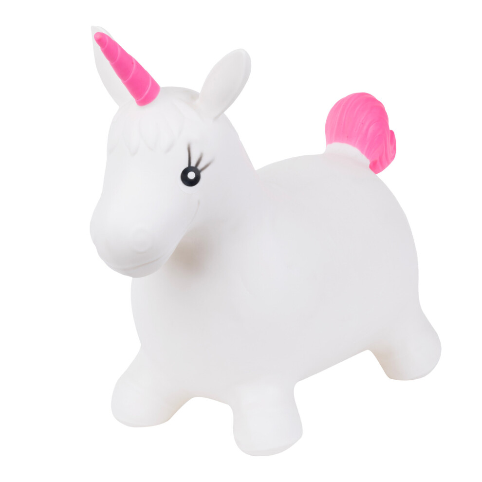 Fineway Kids Unicorn Space Hopper - Inflatable Ride-On Toy