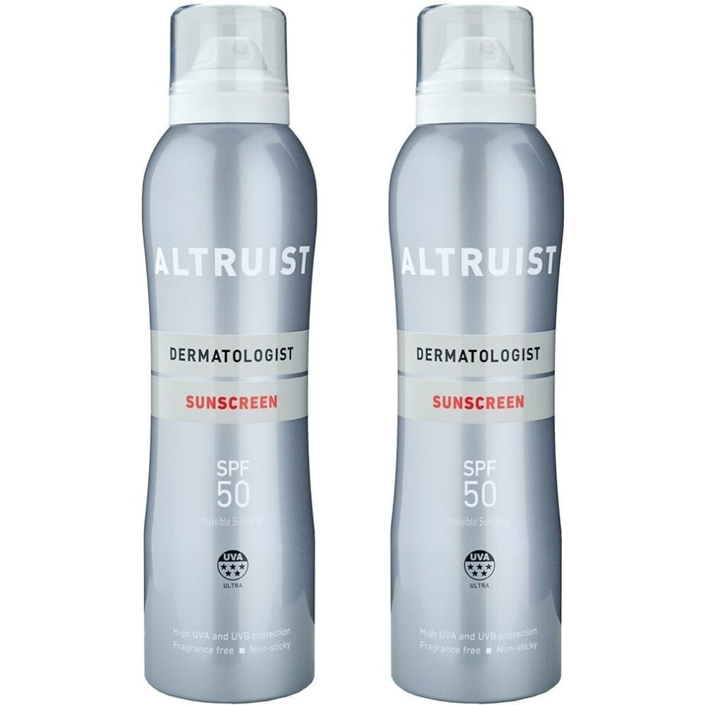 ALTRUIST Dermatologist Invisible Sunspray SPF50 Twin Pack 2 x 200ml