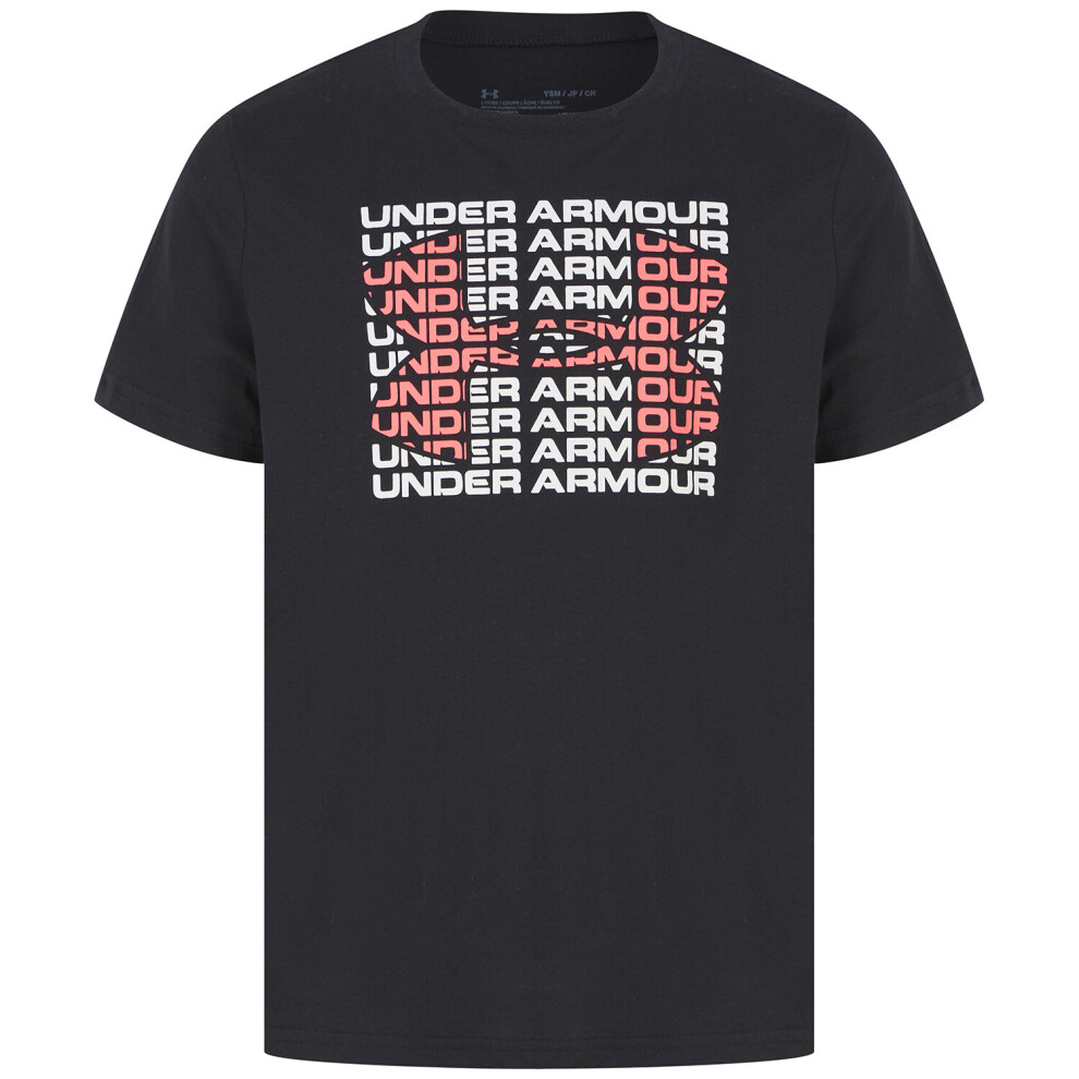 Under Armour Kids T-Shirt Football Boys Sports Running Top 9-10 Year 