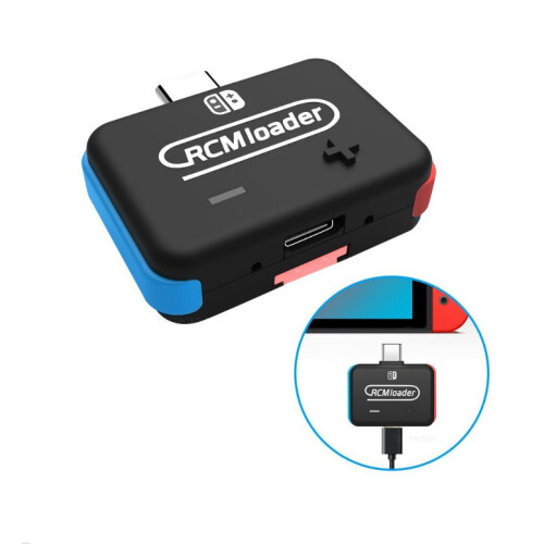 RCM Loader Type-C Dongle for Nintendo Switch - Built-in Atmosphere, ReiNX & SXOS payloads, one-button inject, 1000 injections per charge, USB-drive 1