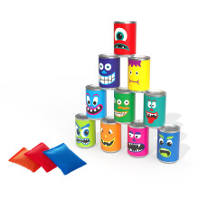 Hillington "Hit The Can" Garden Game with 10 Tins and 3 Bean Bags
