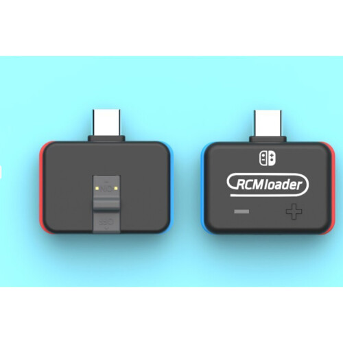 RCM Loader Type-C Dongle for Nintendo Switch - Built-in Atmosphere, ReiNX & SXOS payloads, one-button inject, 1000 injections per charge, USB-drive 2