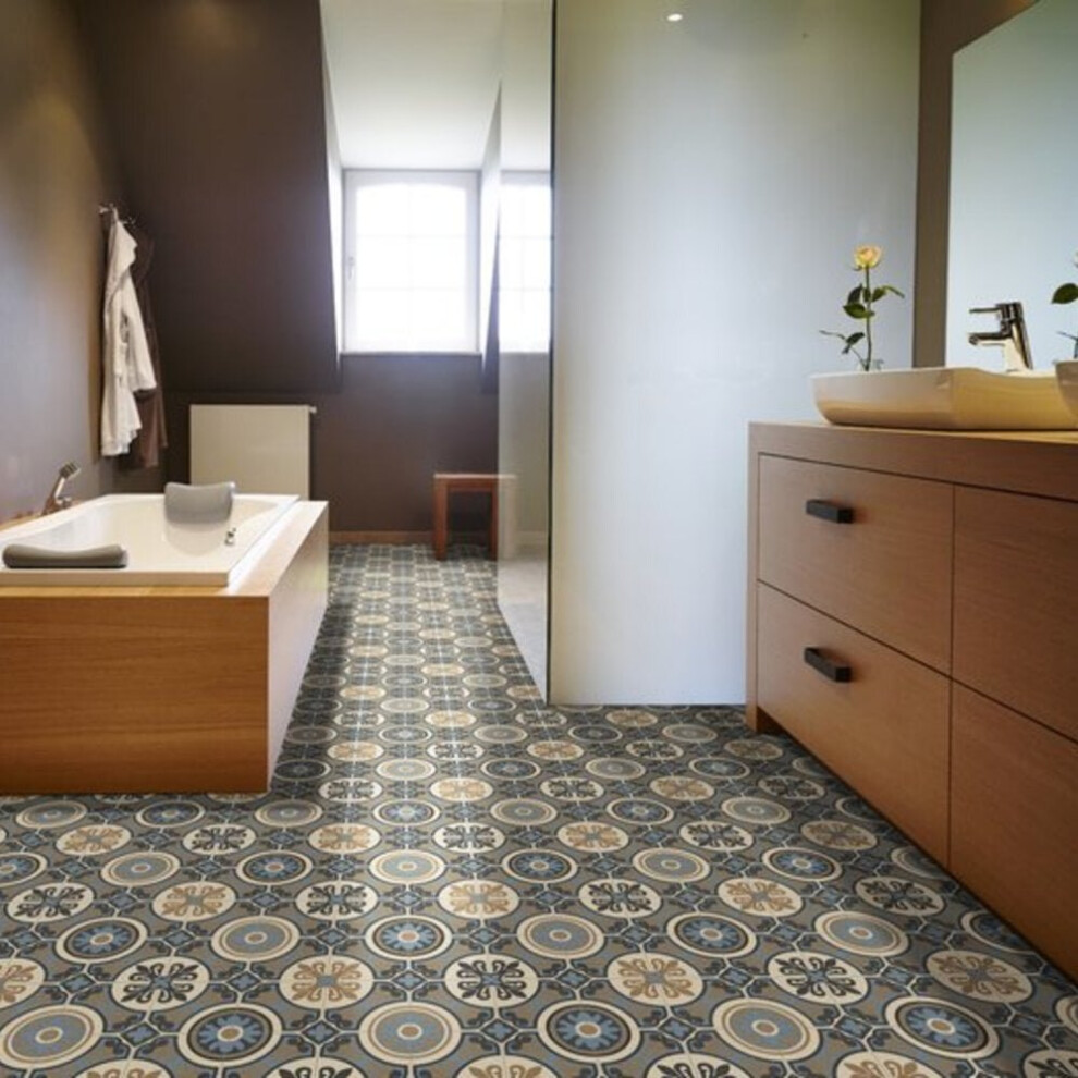 (3WX4L) Lifestyle Floors Lisbon 761M Designer Effect Non Slip Vinyl Flooring