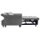 (Grey) 2 Seater Sofa Bed 3-in-1 Pull out Recliner Sleeper 8