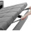 (Grey) 2 Seater Sofa Bed 3-in-1 Pull out Recliner Sleeper 6