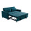 (Green) 2 Seater Sofa Bed 3-in-1 Pull out Recliner Sleeper 5