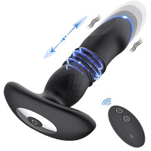 Wireless Remote Telescopic Vibrator for Men Women?Black?