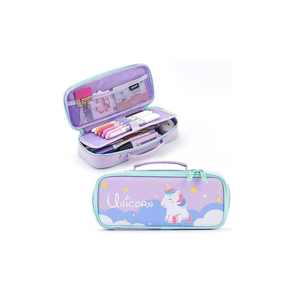 Photos - Pen TIANFU Cute cil Case Unicorn cil Pouch Medium Capacity Portable Multifunction  Bag with Compartments for Girls Kids Teen 