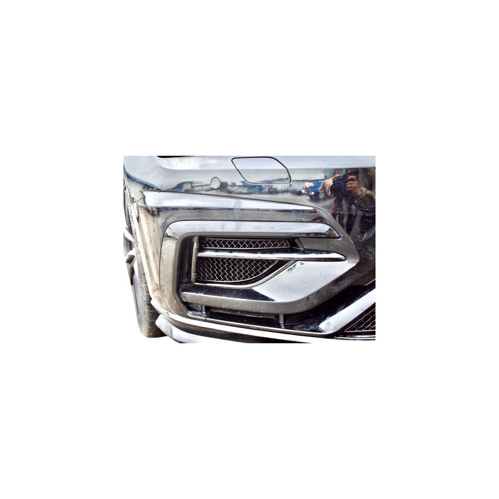 (Silver) Vw Golf R Mk7.5 - Outer Grille Set (2017 - 2020) Silver 5060468075502