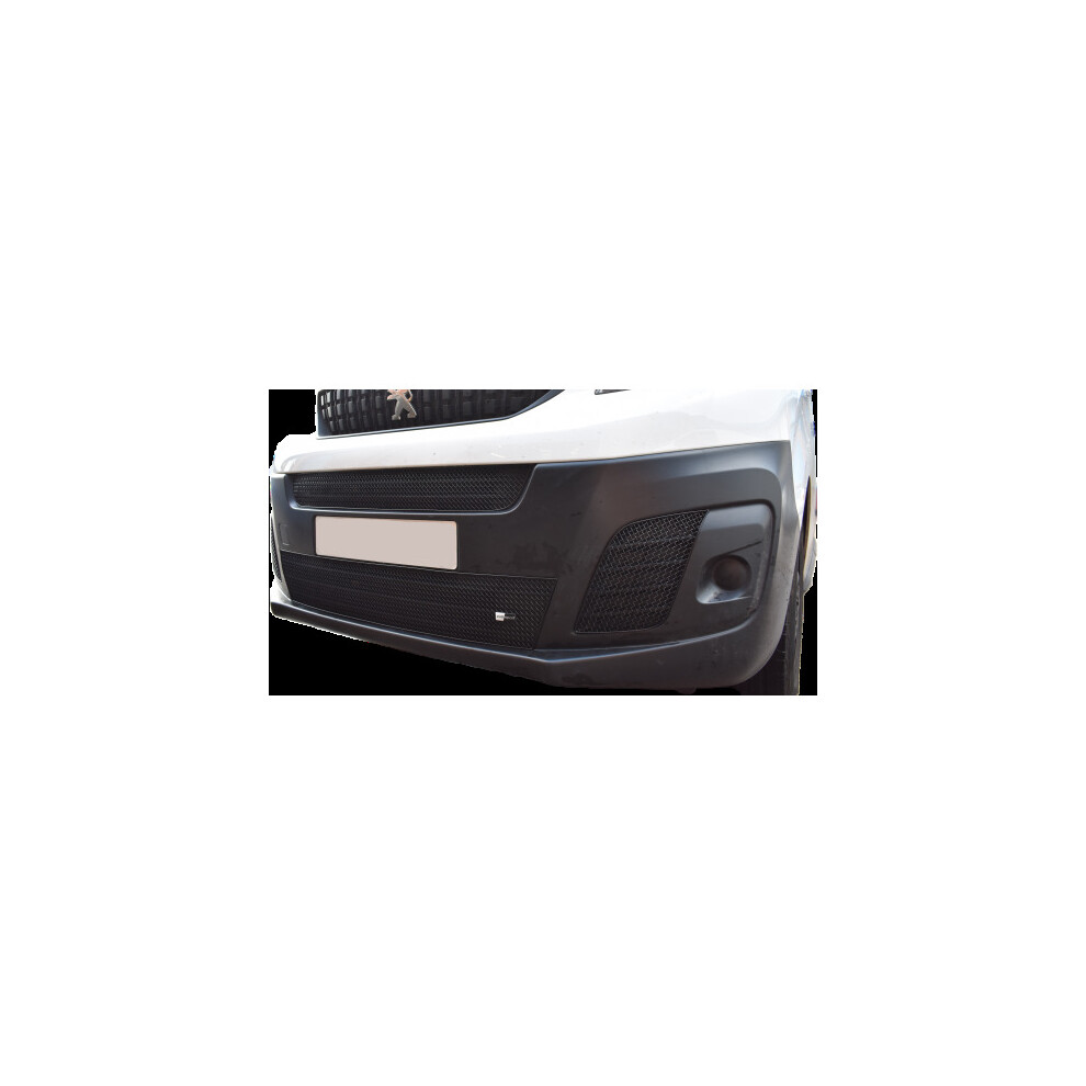 (Black) Peugeot Expert / Citroen Dispatch / Vauxhall Vivaro - Front Grille Set (2016 To ) Black 5060468077315