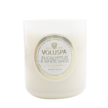 Eucalyptus och Vit Salvia av Voluspa för Unisex - 9.5 oz Stearinljus