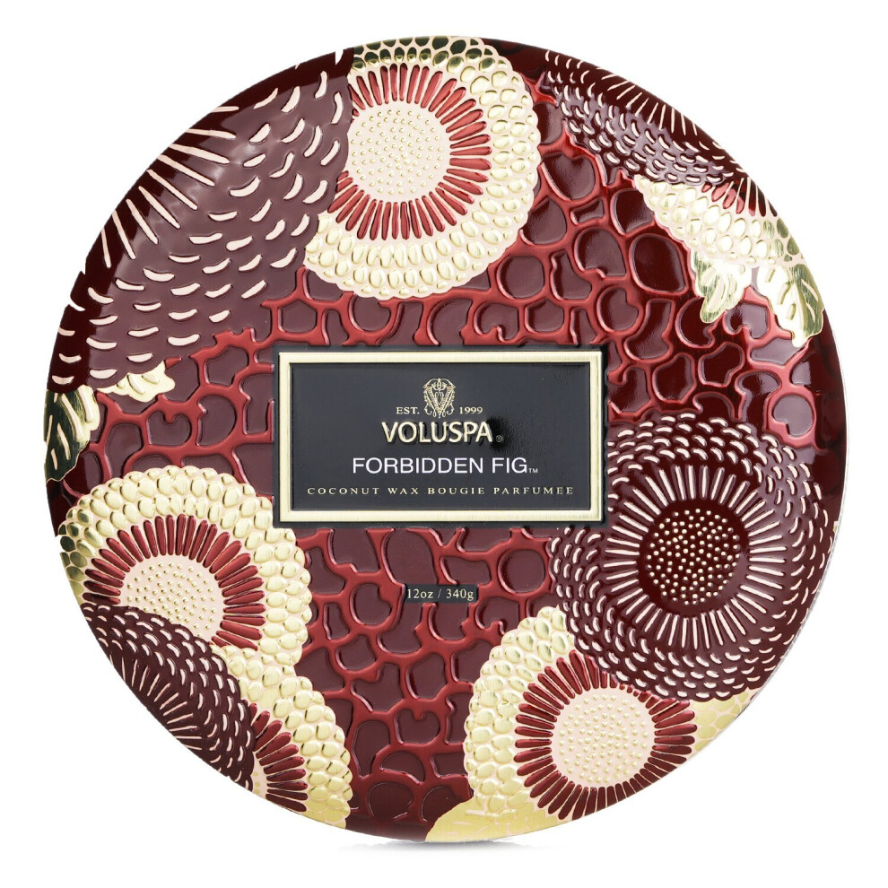 Voluspa-3 Wick Decorative Tin Candle - Forbidden Fig-340g/12oz