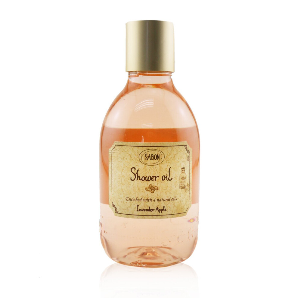Sabon-Shower Oil - Lavender Apple (Plastic Bottle-300ml/10.5oz