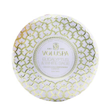 Maison Blanc 3-Docht-Duftkerze – Eukalyptus und Weißer Salbei von Voluspa, 355 ml