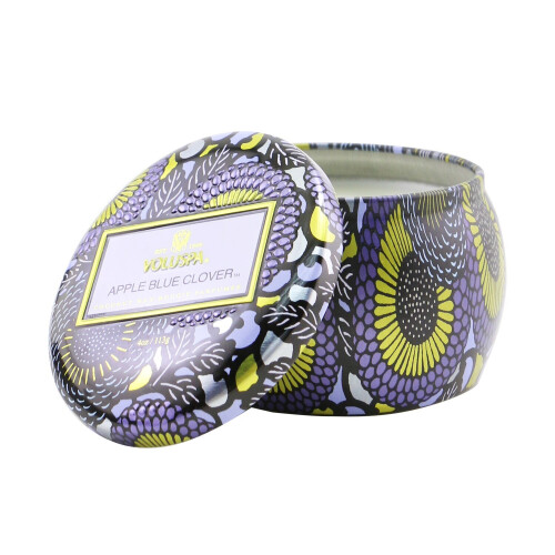 Voluspa Voluspa-Mini Tin Candle - Apple Blue Clover-113g/4oz