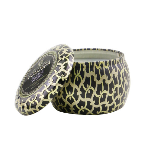 Voluspa Voluspa-Mini Tin Candle - Suede Noir-113g/4oz