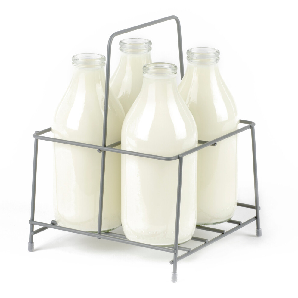 Livivo (4 Bottle Holder) Milk Crate Bottle Holder Orange