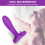 Powerful Penis Ring Vibrator ,Delay Ejaculation G-Spot Vaginal Anal Stimulator(Purple) 4