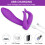 Powerful Penis Ring Vibrator ,Delay Ejaculation G-Spot Vaginal Anal Stimulator(Purple) 5