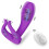 Powerful Penis Ring Vibrator ,Delay Ejaculation G-Spot Vaginal Anal Stimulator(Purple) 1