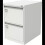 Bisley Filing Cabinet with 2 Lockable Drawers AOC2 White 3