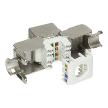 Keystone Jack Cat 6A STP, Værktøjsfri, 22-24 AWG, 17,2 mm, Logilink