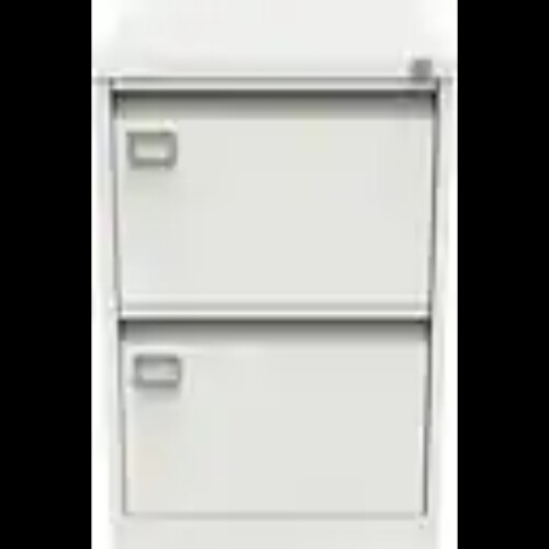 Bisley Filing Cabinet with 2 Lockable Drawers AOC2 White 1