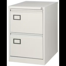 Bisley Filing Cabinet with 2 Lockable Drawers AOC2 Grey