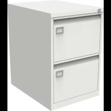 Bisley Filing Cabinet with 2 Lockable Drawers AOC2 White