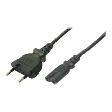 Gerätekabel Euro - C7 Schwarz 1,8m