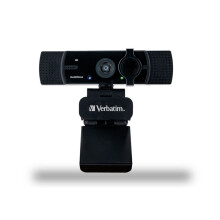 Webcam - Verbatim - AWC-03 - 4K Ultra HD - Autofocus - Micro omnidirezionali - Nero