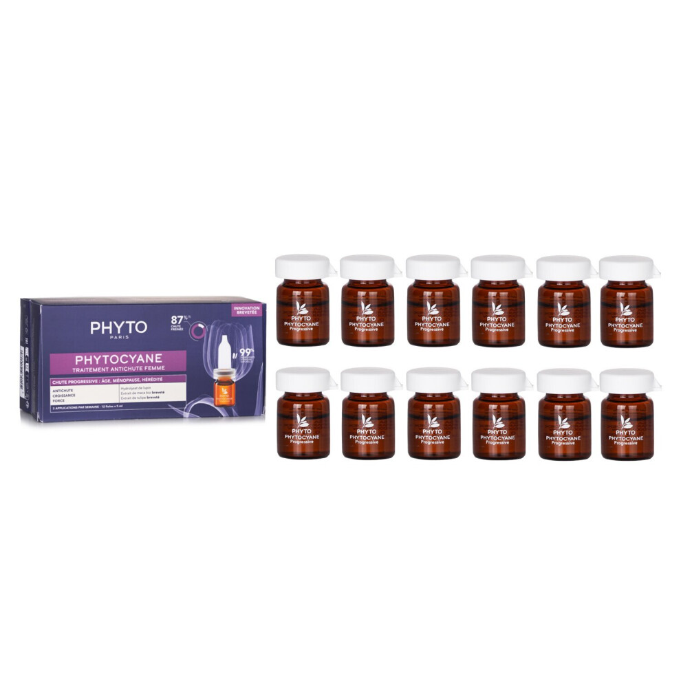 Phyto-PhytoCyane Anti-Hair Loss Progressive Treatment (For Women-12x5ml/0.16oz