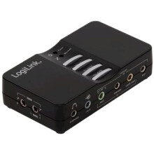 Sound Box USB 7.1 - LOGILINK - 8 kanavaa - Musta - Samanaikainen tallennus ja toisto - Integroitu Dolby