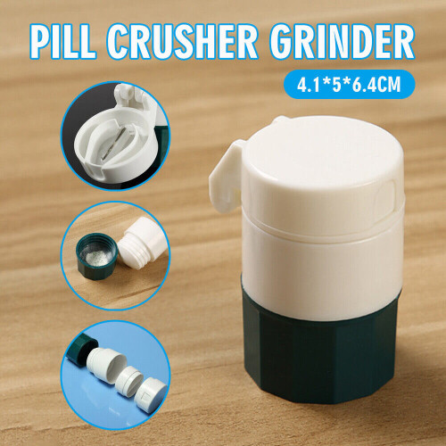 Layer Pill medicine crusher grinder splitter tablet divider cutter storage box
