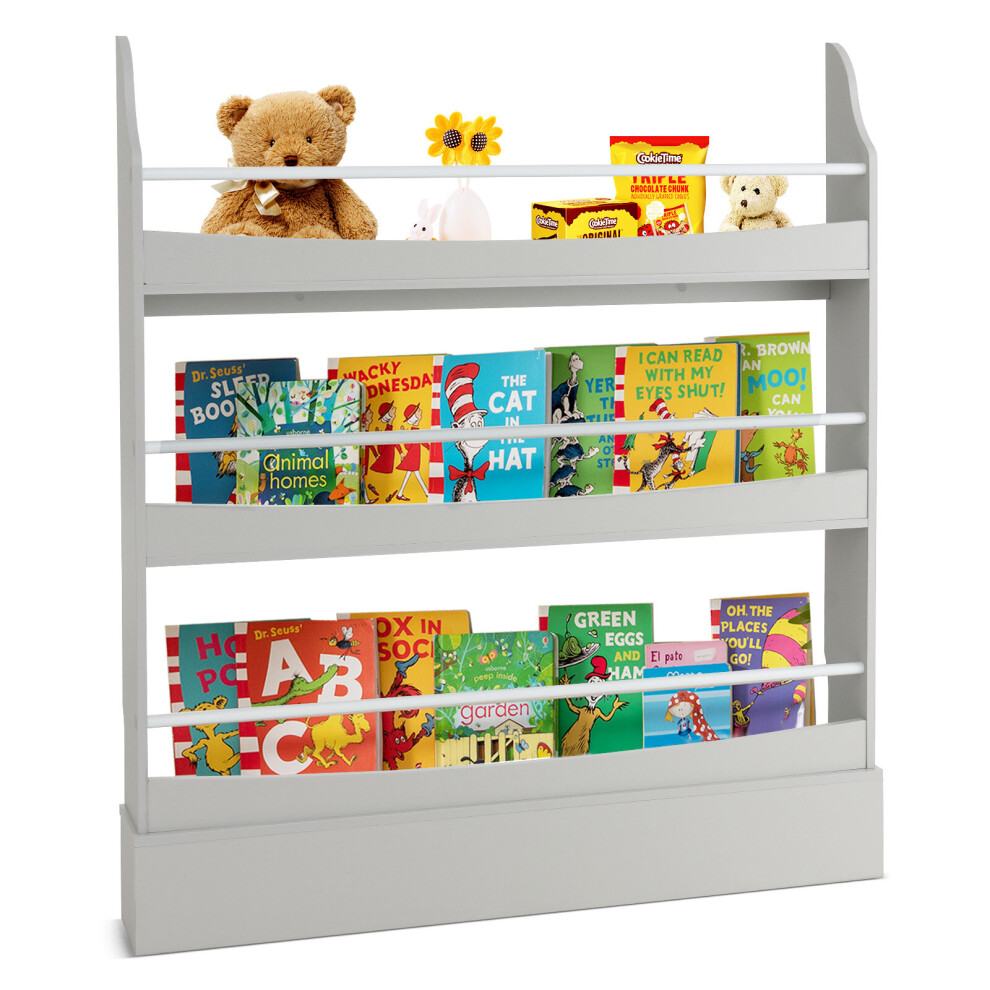 3 Tier Kids Baby Bookshelf Magazine Rack Book Storage Display