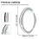 Crystal Crushed Diamond Wall Accent Mirror Bedroom Silver Glass Mirror 5