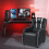 Casart Gaming Recliner Chair PU Leather Single Recliner Sofa Adjustable 4