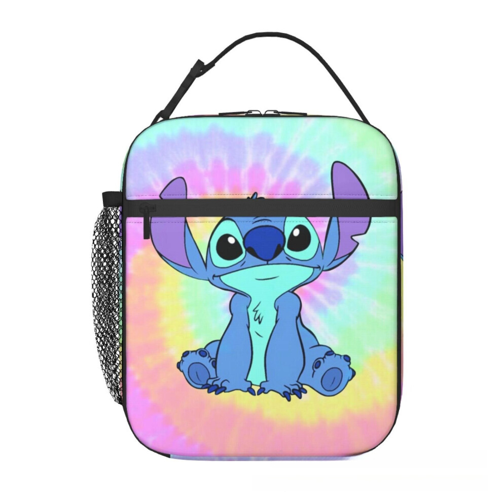(style C) Stitch Kids Insulated Lunch Bag School Picnic Pack Box Handbag Handle