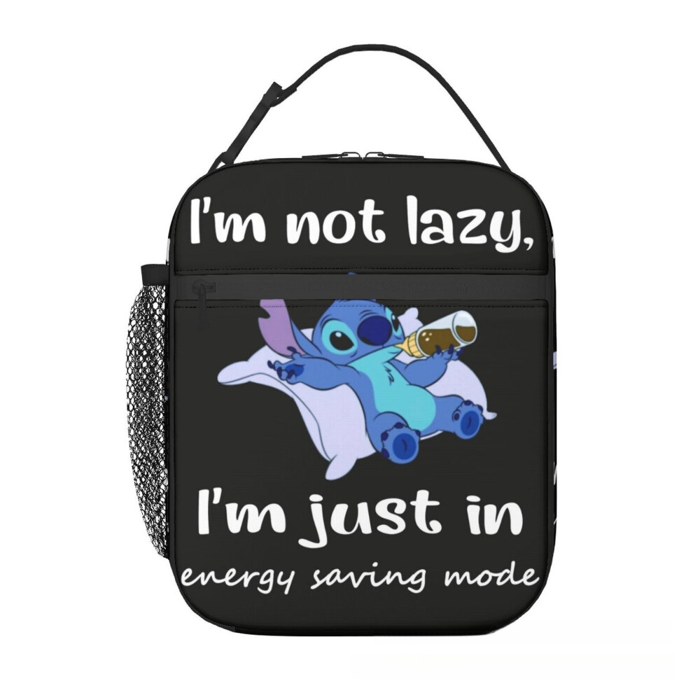 (style G) Stitch Kids Insulated Lunch Bag School Picnic Pack Box Handbag Handle